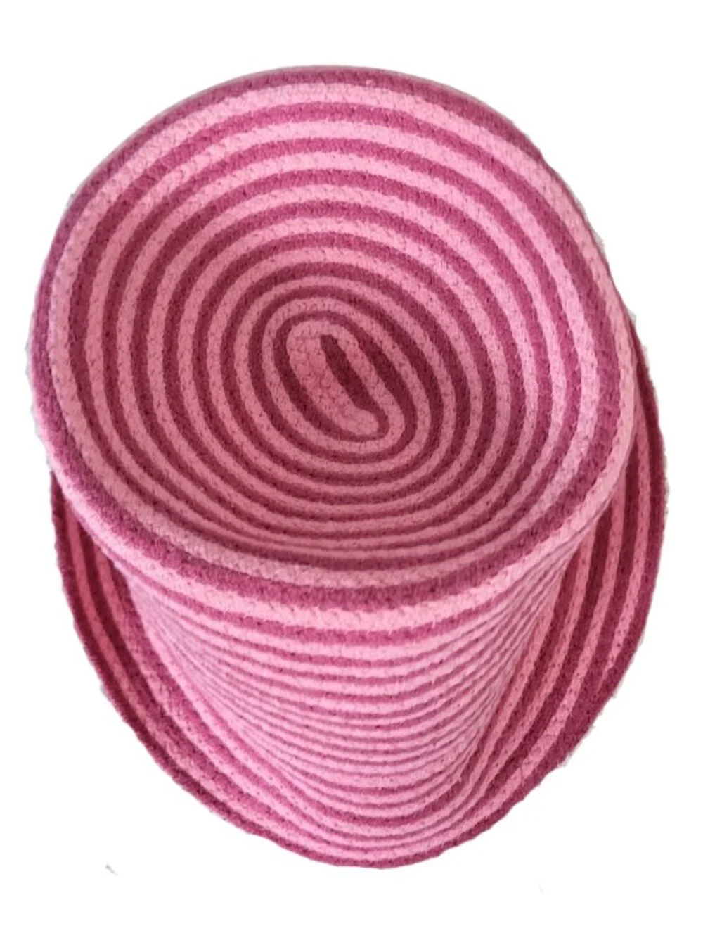 BETMAR New York Pink Striped Cloche-Style Bucket Hat - Women's OS